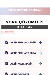 Aktif Yayınları Video Çözüm