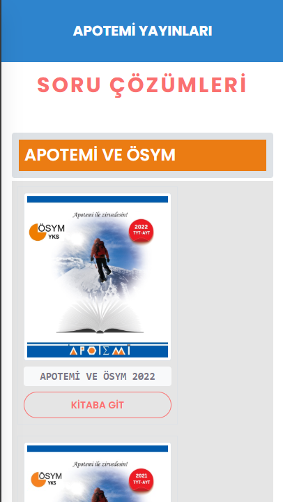 Apotemi Yayınları Video Çözüm