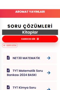 Aromat Yayınları Video Çözüm