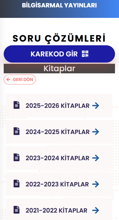 Bilgi Sarmal Yayınları Video Çözüm