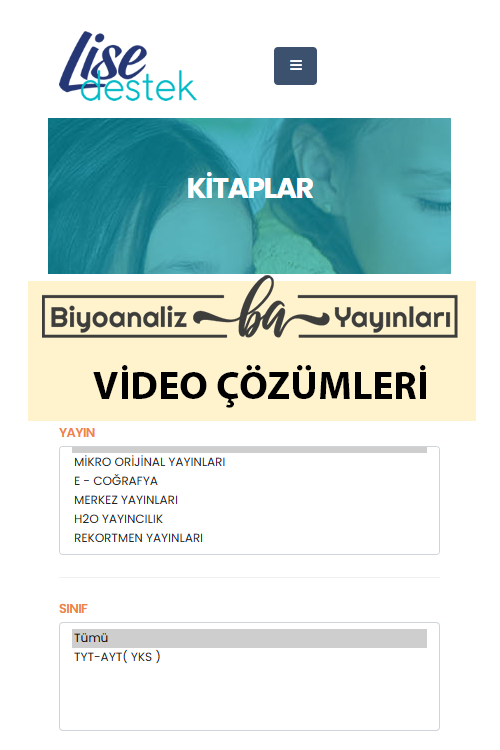 Biyoanaliz Video Çözüm