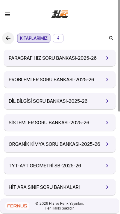 Hız ve Renk Yayınları Video Çözüm