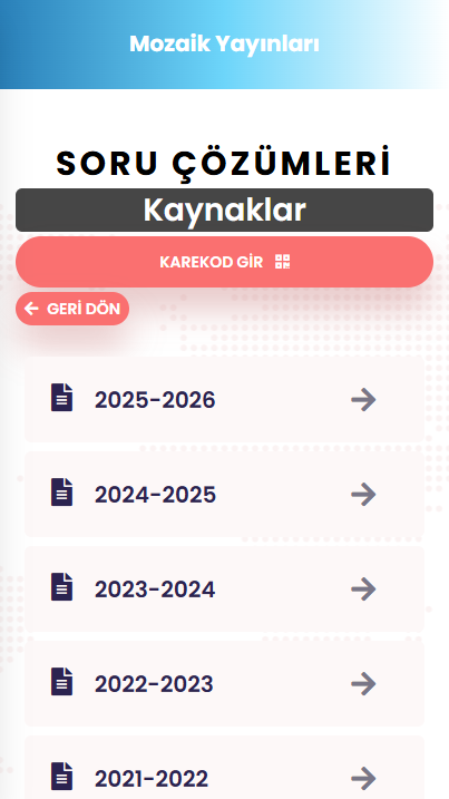 Karekök Yayınları Video Çözüm