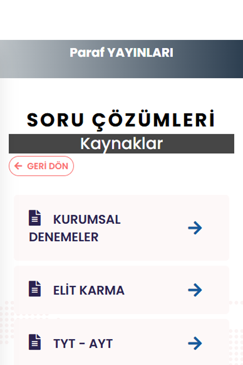Paraf Yayınları Video Çözüm