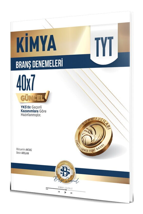 Bilgi Sarmal Yayınları TYT Kimya 40 x 7 Branş Denemeleri Video Çözüm
